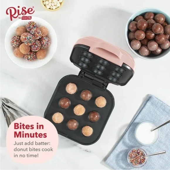 Rise by Dash Donut Bite Maker in Pink NEW - Picture 3 of 6